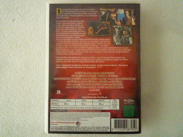 Tutti i DVDs: DVD "Fluch der Karibik" – Nuovo (secondo la descrizione) da Delémont venduto da fagemina 1