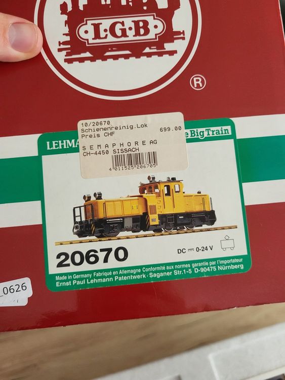 LGB 20670 Schöma Schienenreinigungslok (Gebraucht) in Muttenz für CHF ...