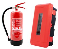 Schutzbox Kunststoff ABC für Feuerlöscher  +++Gratis Löscher