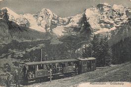 Lauterbrunnen (BE) Mürren bahn bei Grütschalp