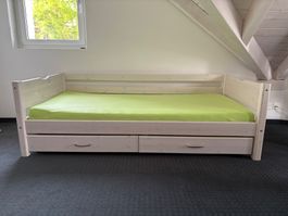 Flexa Einzelbett mit Schubladen, 90x200 cm