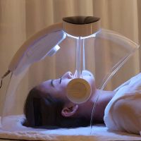 LED Light Therapy Facial Mask Dome Device White Used