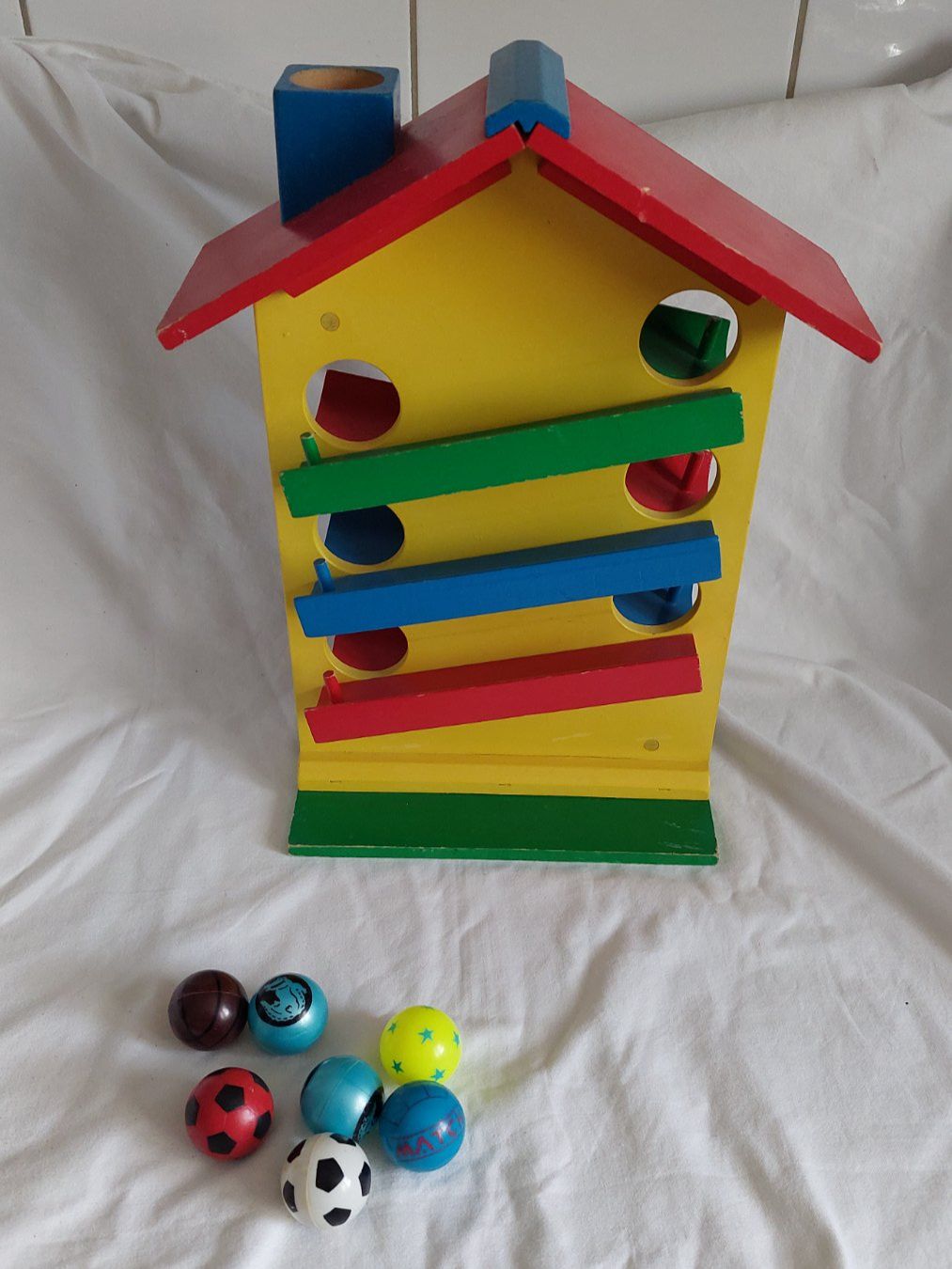 Jouets: alte Holz Kugel Bahn – D'occasion à Uitikon Waldegg par Smeragol 1