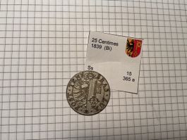 Genf  25 Centimes 1839