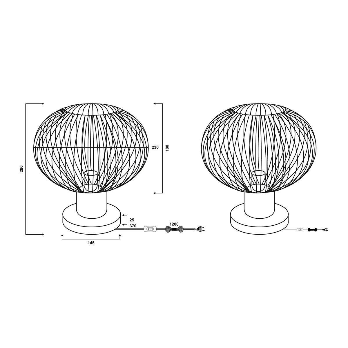 Lampade: Tischleuchte, Sandfarbe, 28 cm Höhe – Nuovo (secondo la descrizione) da Kreuzlingen venduto da Smart-Light 5