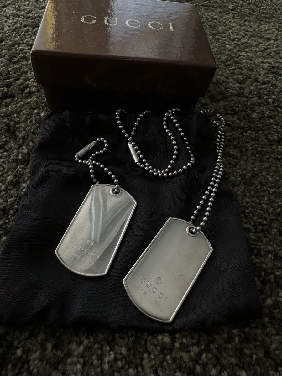 Gucci Catenine: Gucci by Tom Ford Dog Tag Kette – Usato da Wallisellen venduto da rb_88 1