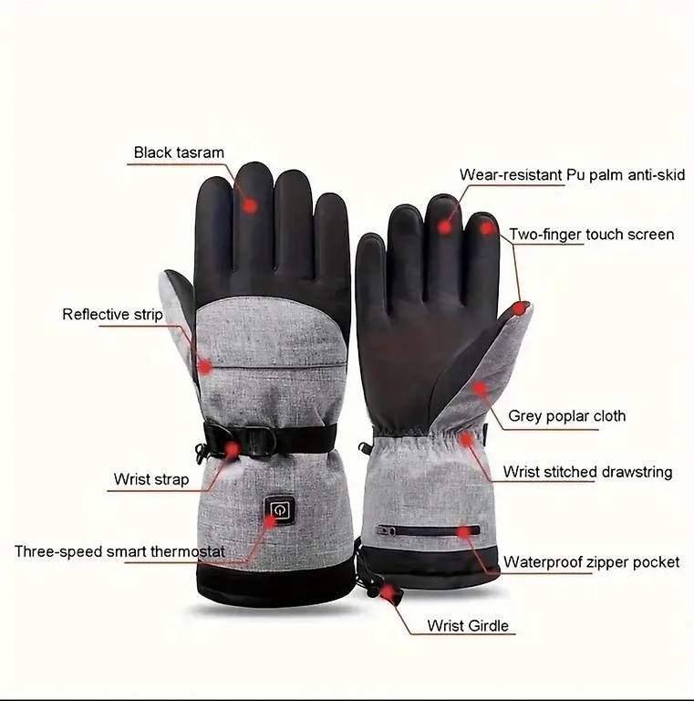 Handschuhe & Handstulpen: Neue beheizte Winterhandschuhe in Grau – Gebraucht aus Roggwil BE von pet_6pws 4