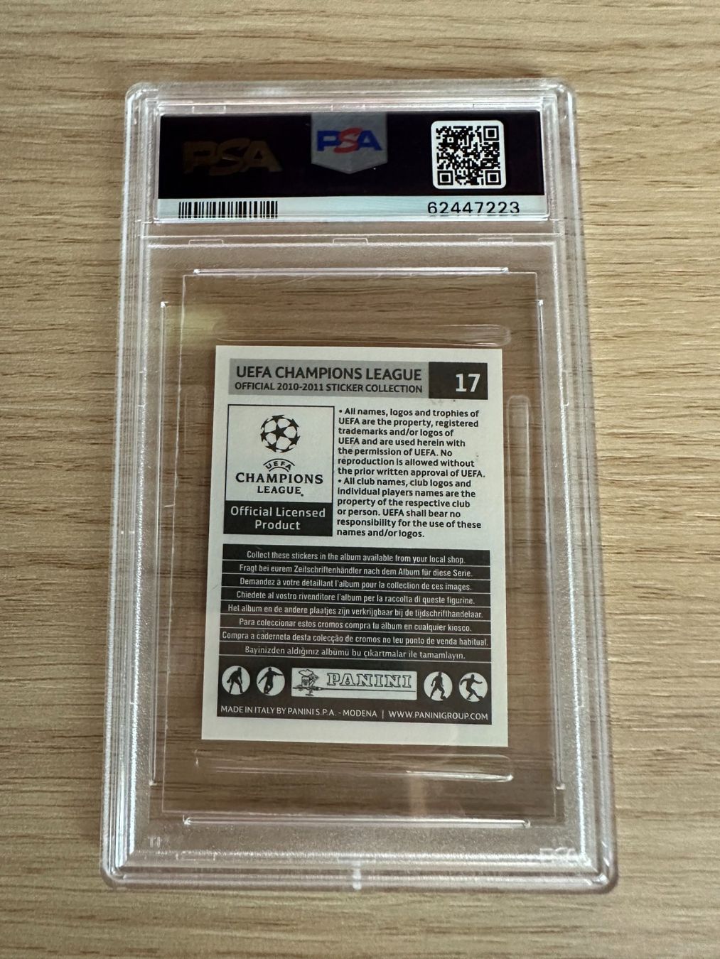 Panini Carte collezionabili: Philippe Coutinho Panini UCL 2010/2011 Sticker PSA 9 – Nuovo (secondo la descrizione) da Hagendorn venduto da Pokecollectorch 1