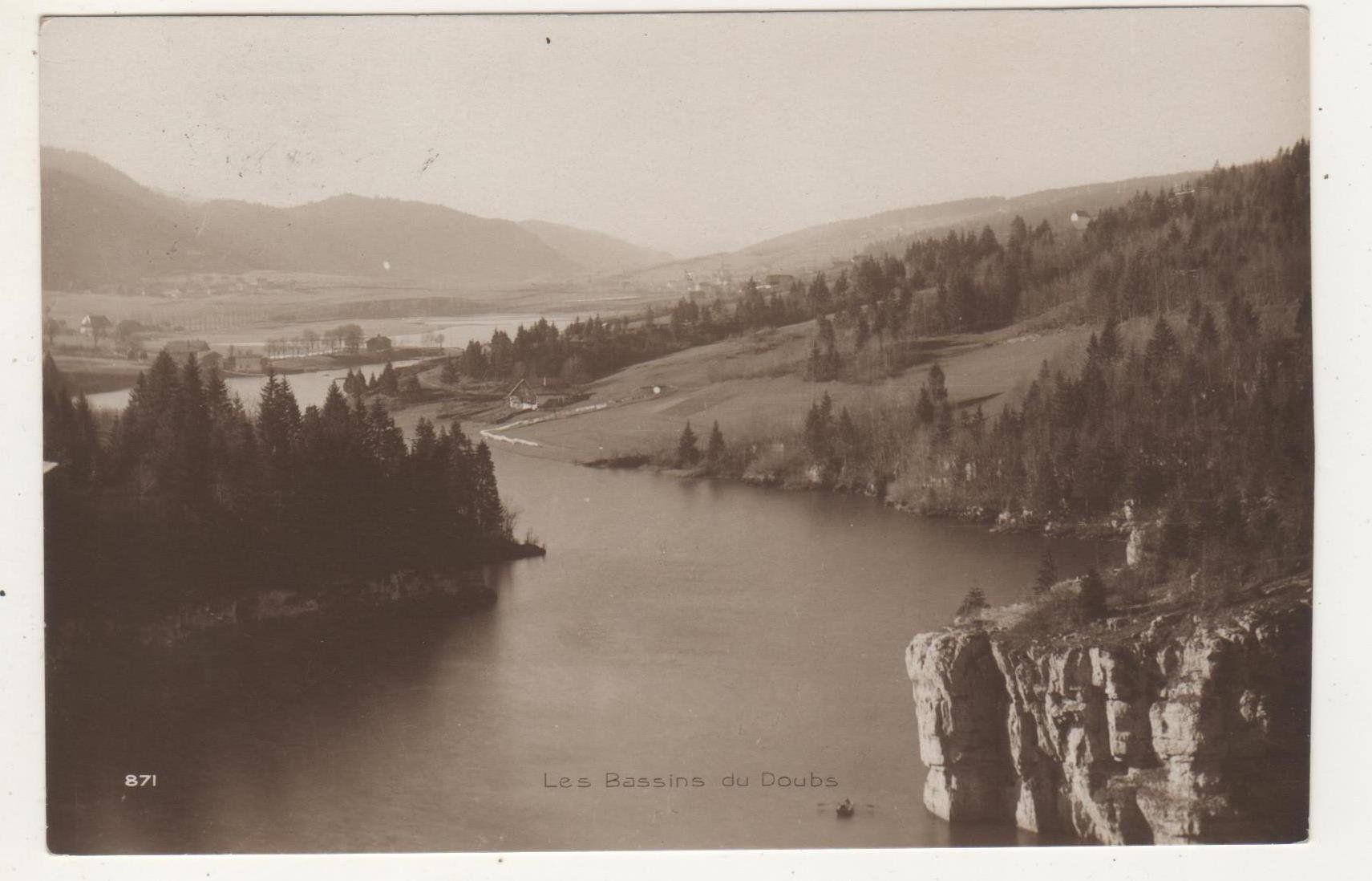 Cartoline postali: Ansichtskarte Les Bassins du Doubs 1925 – Usato da Remetschwil venduto da Hofiii