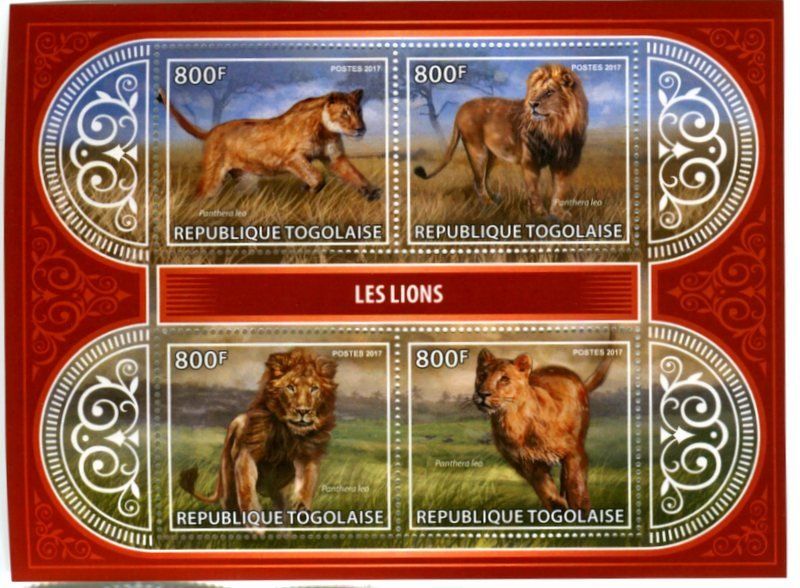 Tous les timbres: Block "Löwen". Togo – Neuf avec emballage d'origine à Basel par Butsch5