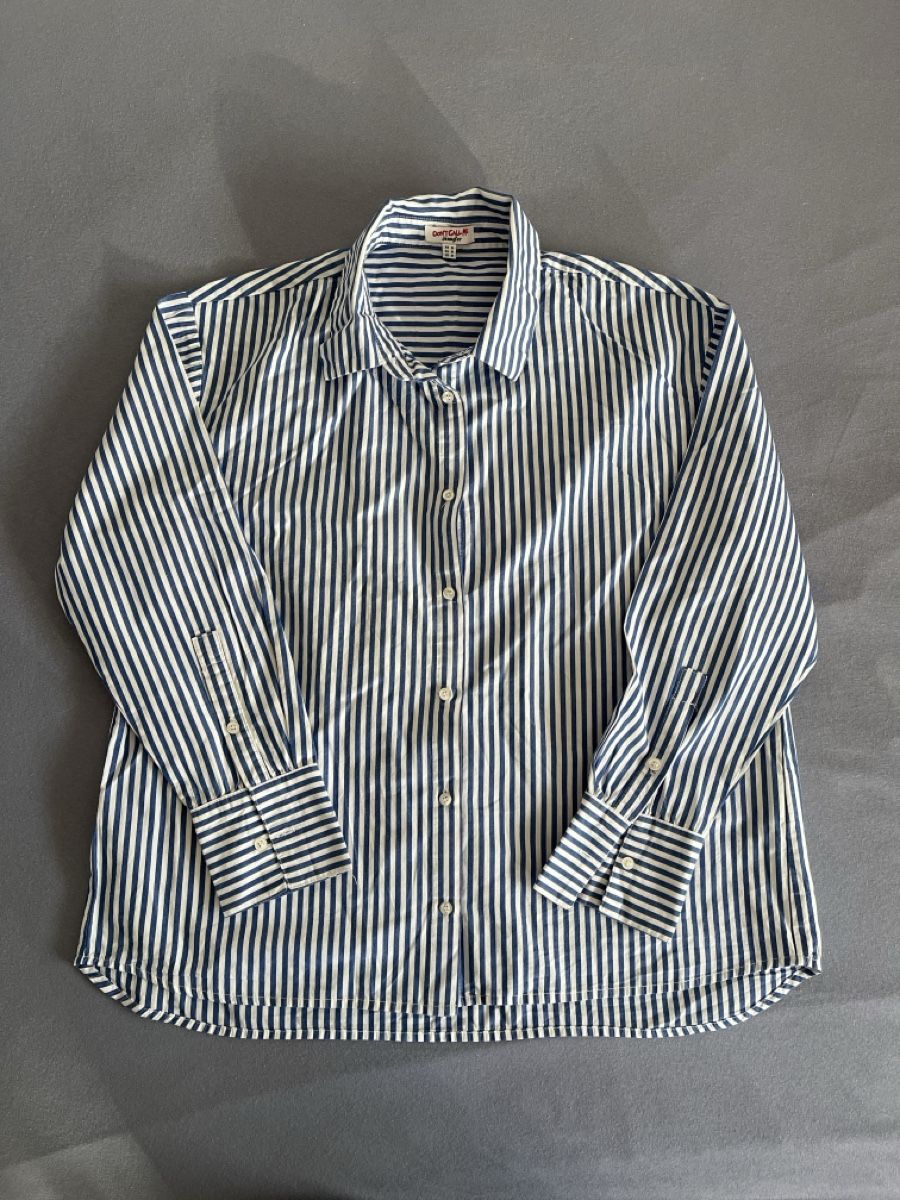 Camicette: Chemise à rayures blanches et bleues – Nuovo (secondo la descrizione) da Genève venduto da giulia_almnn