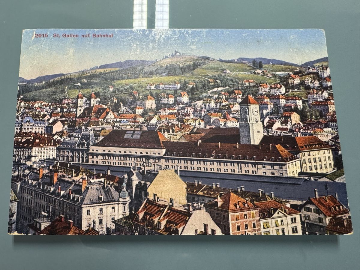 Cartes postales: St Gallen mit Bahnhof – D'occasion à Kirchberg SG par Chilpi76