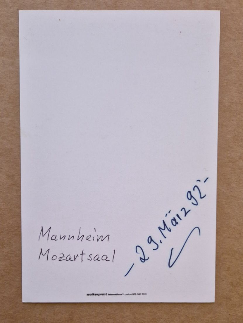 Autografi: Barclay James Harvest - handsigniert 1992 – Usato da Menziken venduto da Autogramme 1