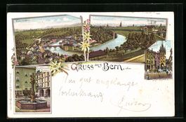 Litho Bern, Eisenbahnbrücke, Marktgasse