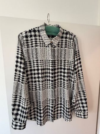 Richard Allan x H&M Bluse Gr. 46 Schwarz/Weiss