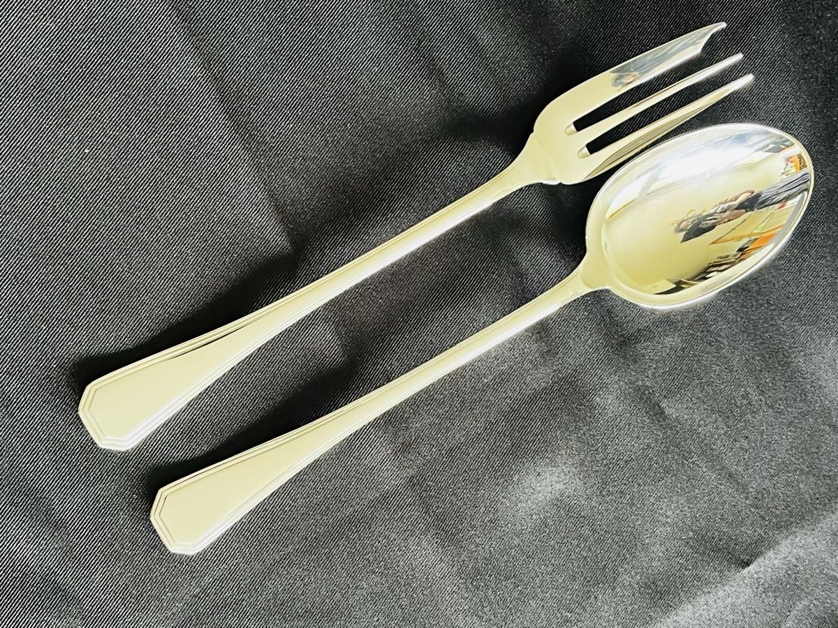 Christofle Set di posate: Christofle America, Couverts à servir, comme neuf – Nuovo (secondo la descrizione) da Morges venduto da bijouxsterling2019 6