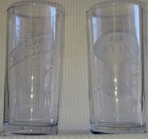 6 Trinkgläser "Schweppes" / "ARKINA", 2dl, geeicht