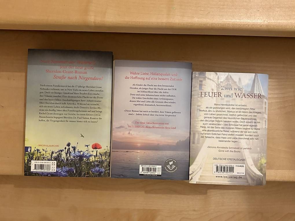 Libri: 3 Bestseller Romane – Usato da Müllheim Dorf venduto da Schja 1