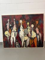 Ölgemälde von Heinrich Zobrist 1973 Tänzerinnen