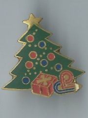 Plaketten & Abzeichen: Weihnachts Tannenbaum Geschenk 🎄Pin – Gebraucht aus Zürich von t24_de
