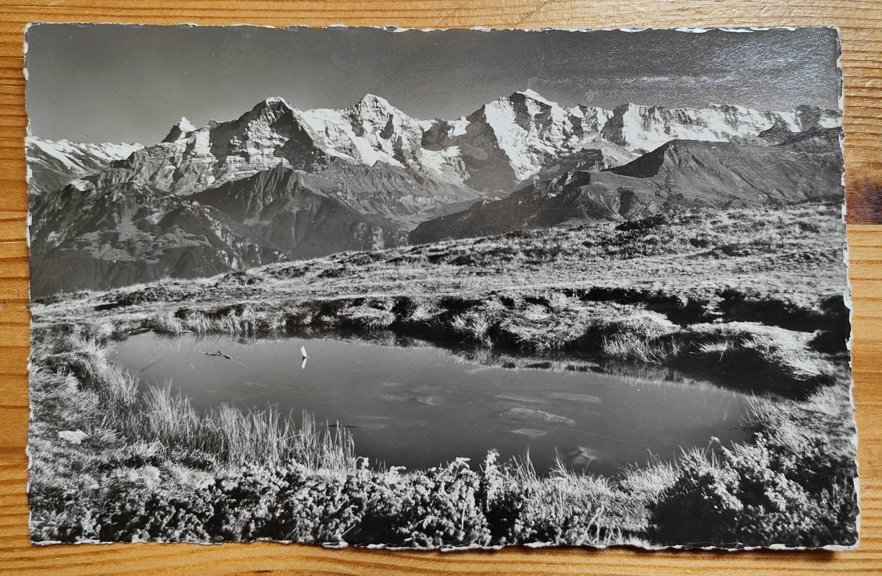 Cartoline postali: Seeli mit Blick auf die Berner Hochalpen – Usato da Hittnau venduto da stamps_and_coins