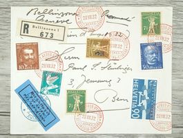 TR13 Enveloppe + Timbre Suisse 1932