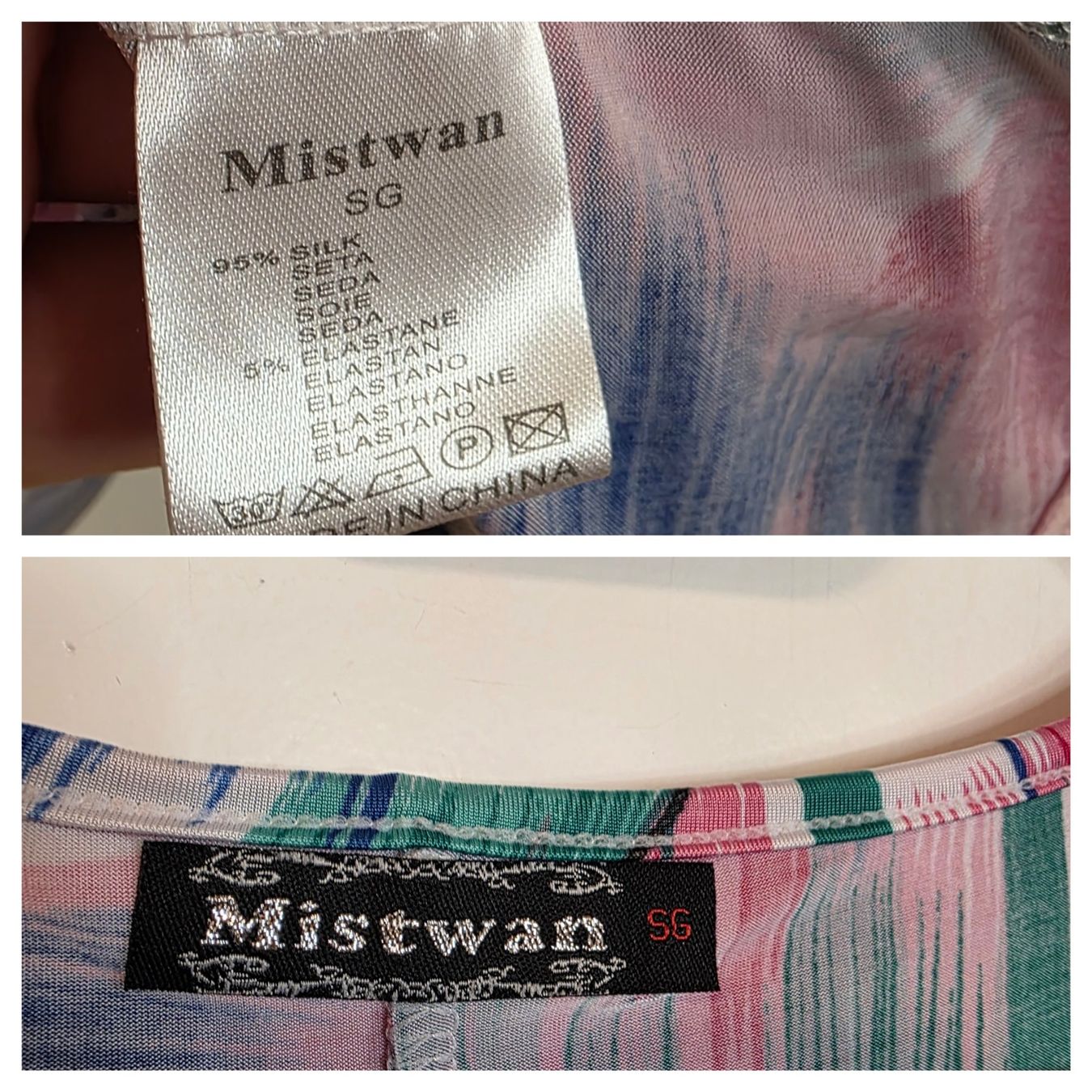 Blusen: Seidenbluse 95% Seide Gr.48/50 Bunt Elegant Stretch – Gebraucht aus Wald ZH von CapLux 4