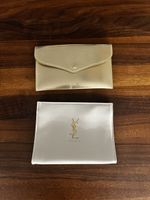 Verkauf bis 16.8! Kosmetiktaschen Set gold & weiss YSL
