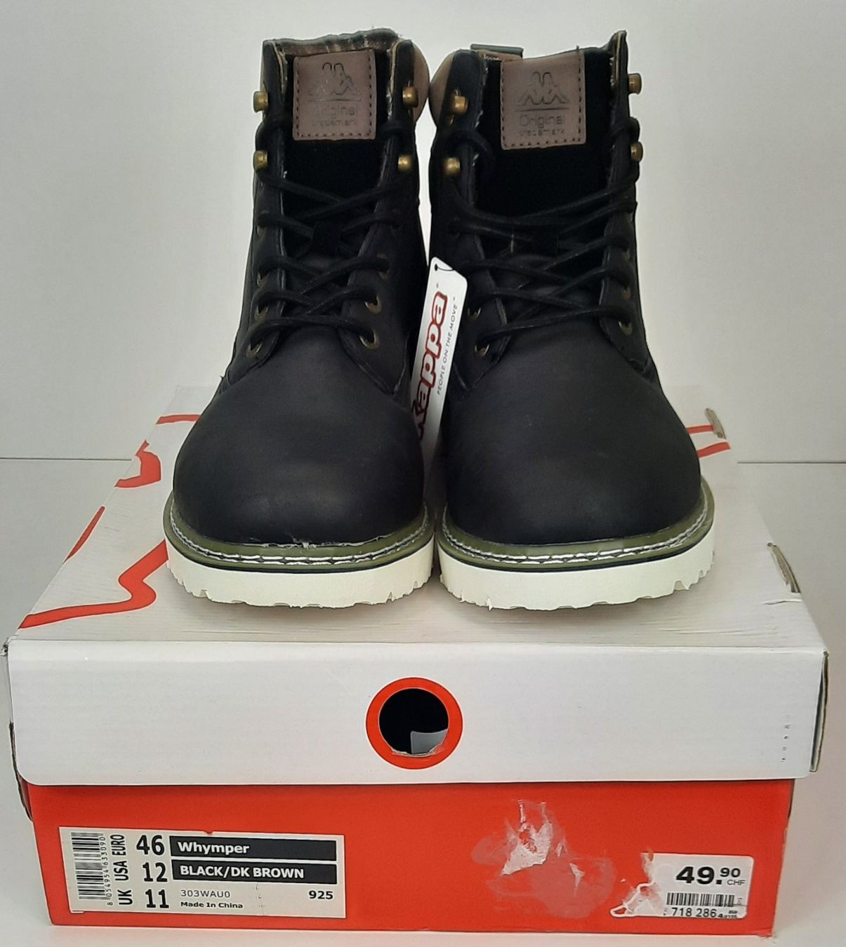 Kappa Scarpe da uomo: KAPPA Whymper Boots schwarz / dunkelbraun Gr. 46 – Nuovo e nell'imballaggio originale da Seuzach venduto da VT-Collections1 9