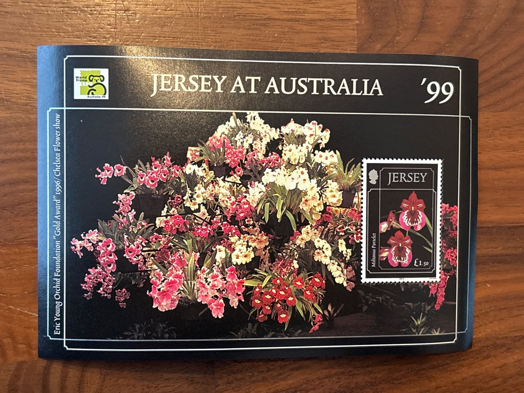 Tutti i francobolli: Jersey Australien '99 Briefmarke Orchideen Blumen – Nuovo e nell'imballaggio originale da Zürich venduto da engebrunau