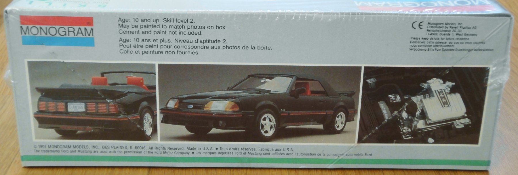 Kit di modellismo & Modellini statici: Monogram '91 Ford Mustang GT Convertible 1:24 – Nuovo e nell'imballaggio originale da Frümsen venduto da Malibu69 3