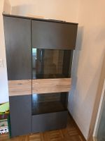 Highboard Anthrazit/Eiche Nachbildung
