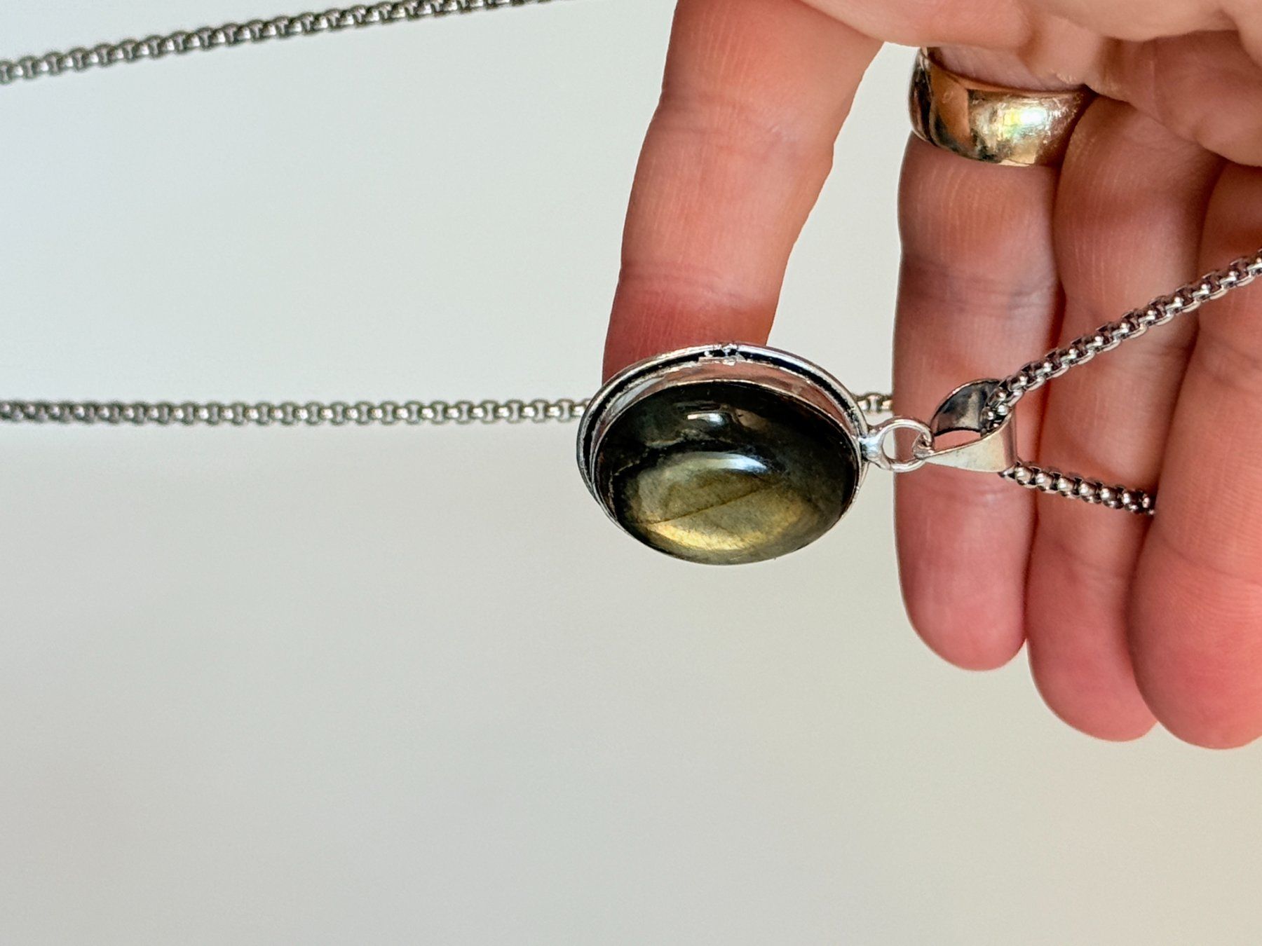 Catenine: Collier labradorite, élégant et tendance ✨ – Nuovo e nell'imballaggio originale da Genève venduto da AWWA 7