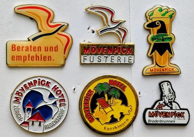 Placchette & Badge: 6 Pin Mövenpick – Usato da Pfäffikon ZH venduto da Colacity