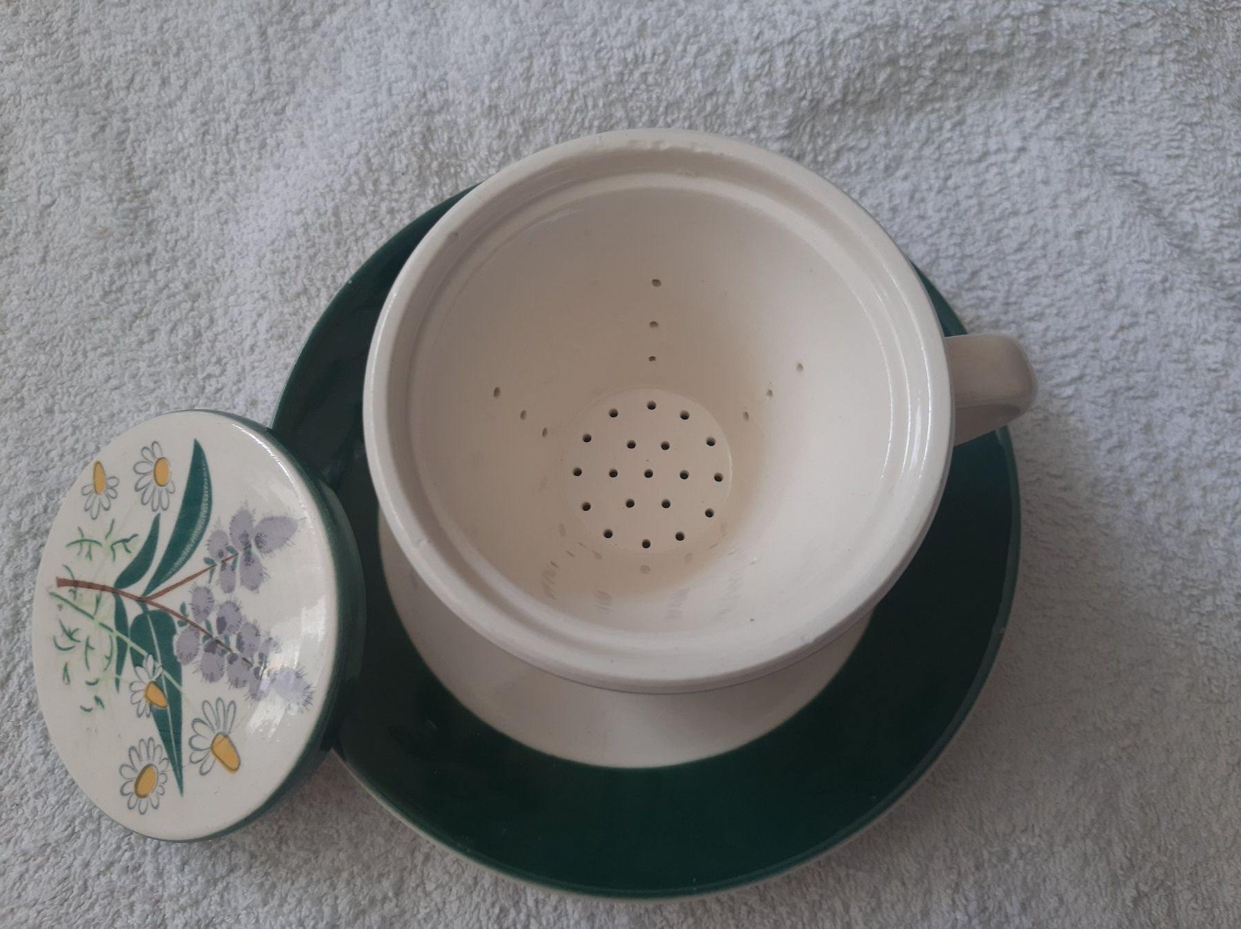 Tazze: Teetasse mit Deckel und Sieb (Keramik) – Usato da Ostermundigen venduto da prr848 1