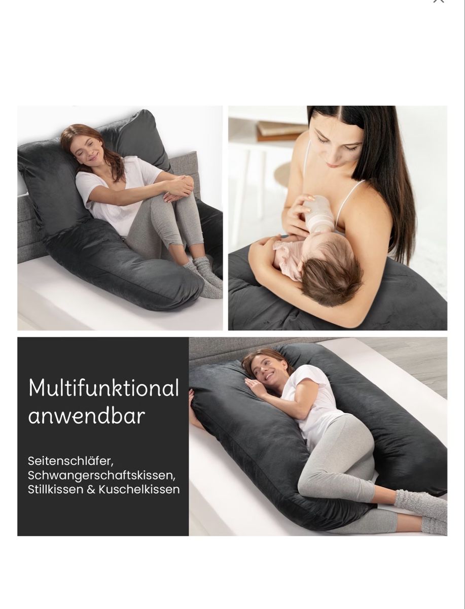 Cuscini: XXL Pregnancy Pillow U-Shaped Multifunctional  – Usato da Fislisbach venduto da bat_8xdf 1