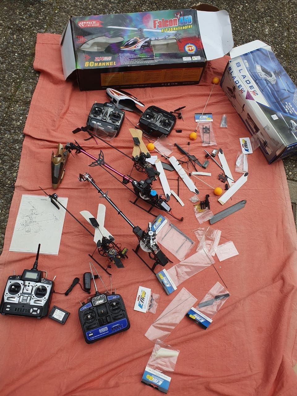 Modellismo RC: Lot élicoptères et pièces Modélisme – Difettoso da Bernex venduto da Mardone