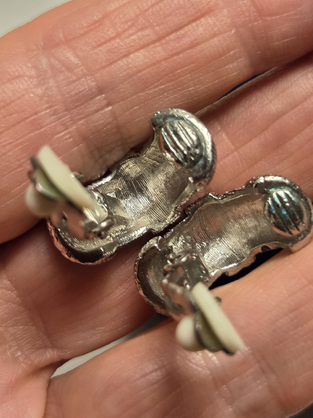 Ohrringe & -stecker: Ohrclips silbern – Gebraucht aus Pieterlen von Hofnarr 2