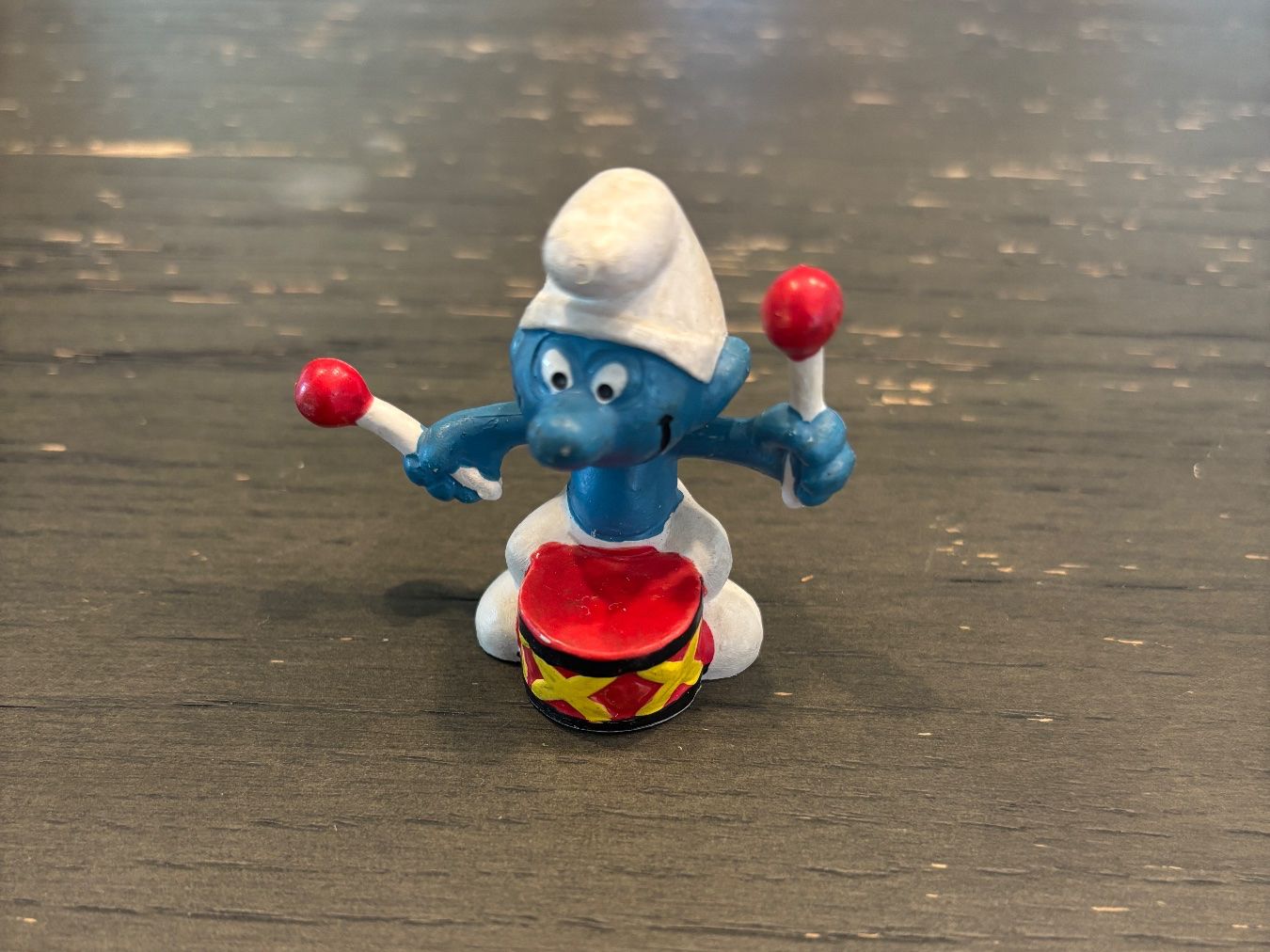 Statuette: Peyo Schlumpf / Trommel – Usato da wenslingen venduto da kulturseller