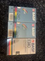 3x BASF E-240 VHS Videokassetten OVP / Neu verschweisst Vint