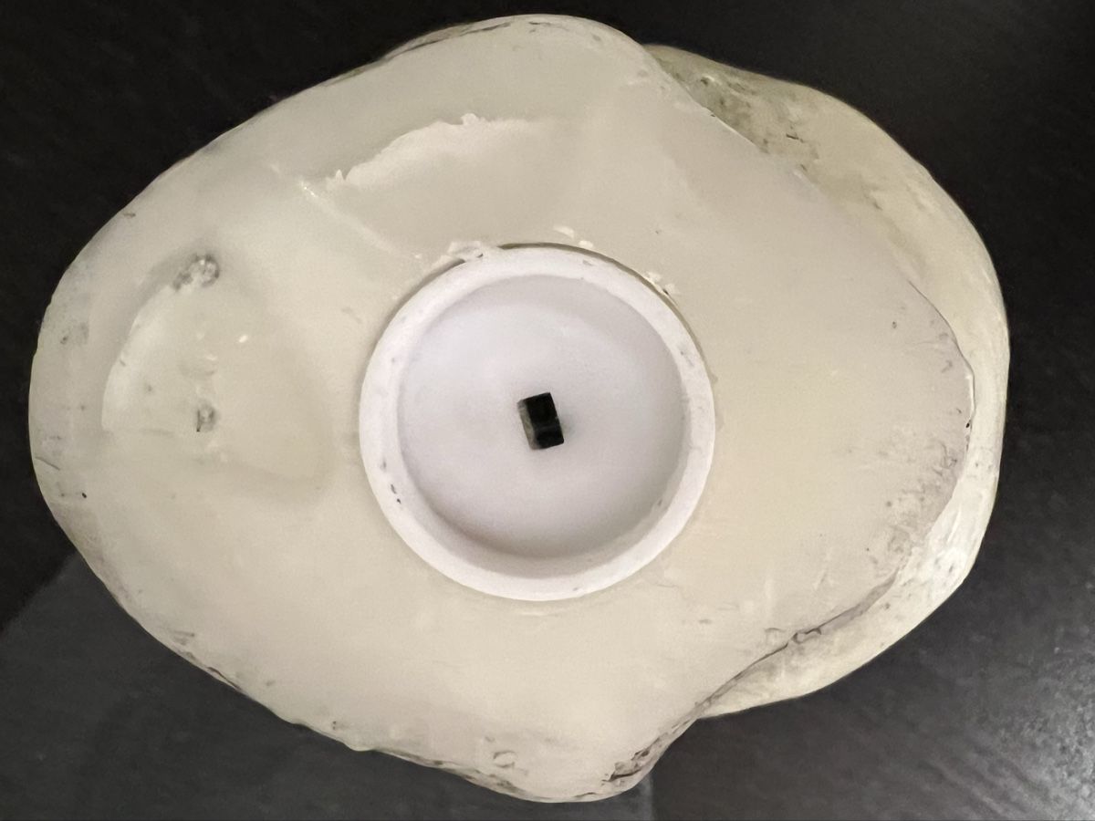 Kerzen: Totenkopf Kerze Schädel mit LEDs – Defekt aus Zürich von rigani 5