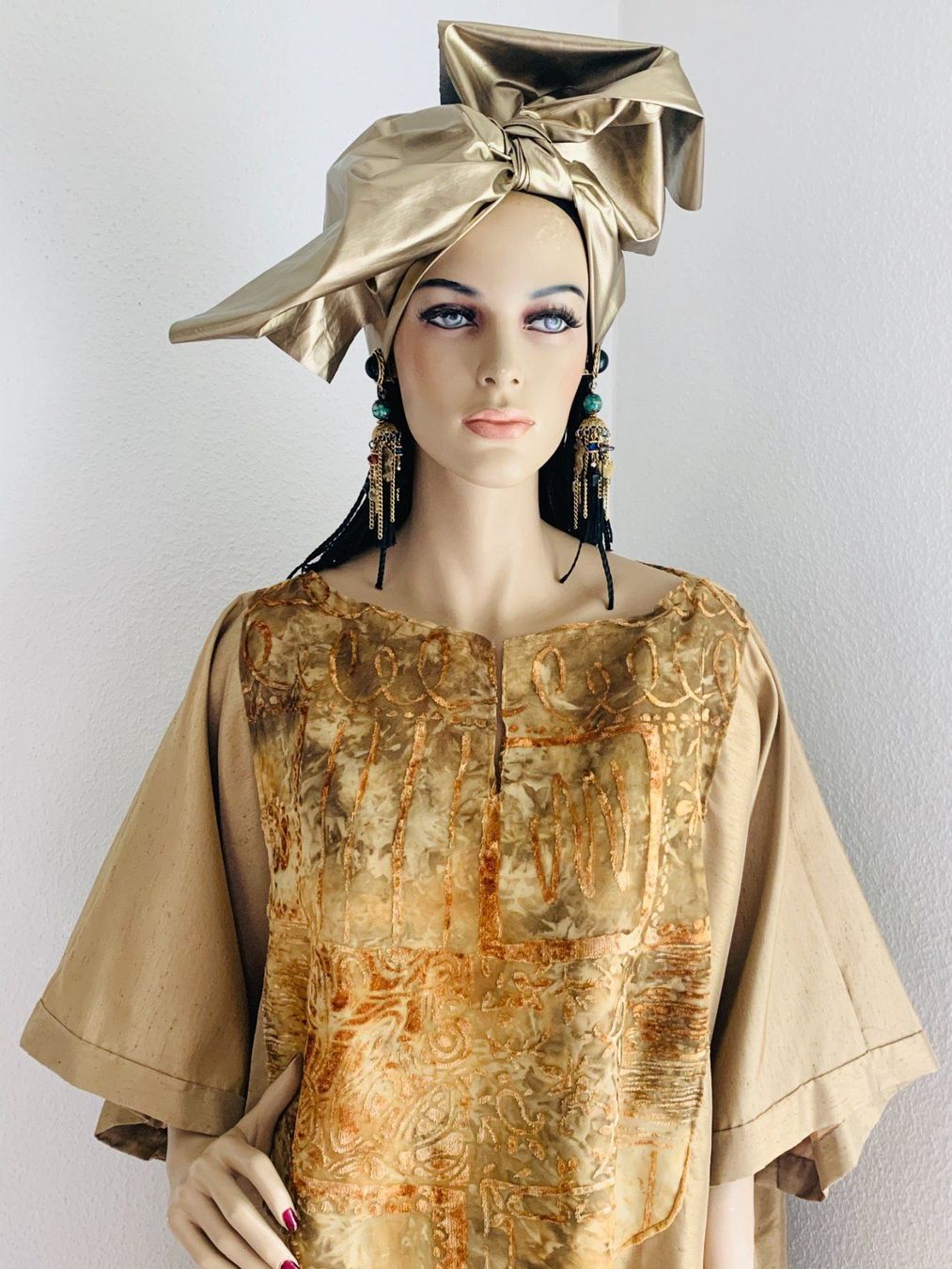 Vestiti: Afrikanisches Gewand mit Turban – Usato da Kloten venduto da Nephty