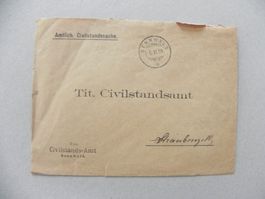 Brief Standesamt Sennwald 1899 SG Post Ortsgeschichte Beleg