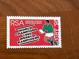 Briefmarke Südafrika Rugby Weltmeister