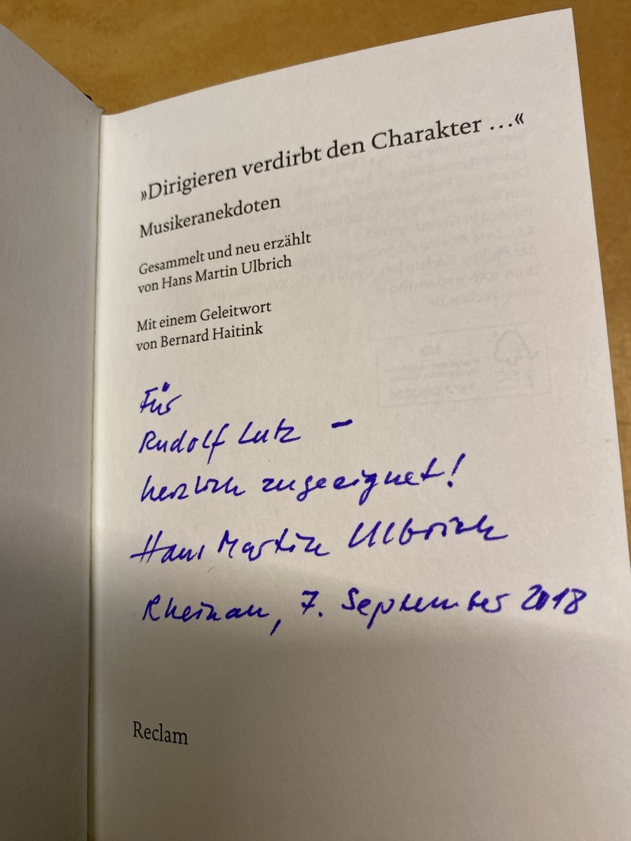 Libri: Dirigieren verdirbt den Charakter – signiert an Rudolf Lutz – Usato da St.Gallen venduto da kingsamas 4