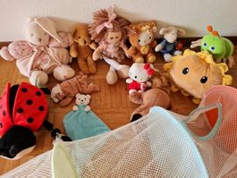 Hängekorb, mit Markenplüschtieren, z.b. Kaloo, Hello Kitty