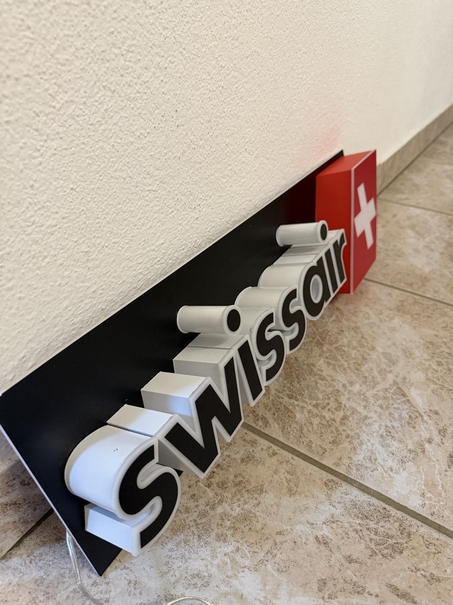 Swissair Insegne: Swissair Leuchtreklame – Nuovo (secondo la descrizione) da Willisau venduto da lar_k5nf 1