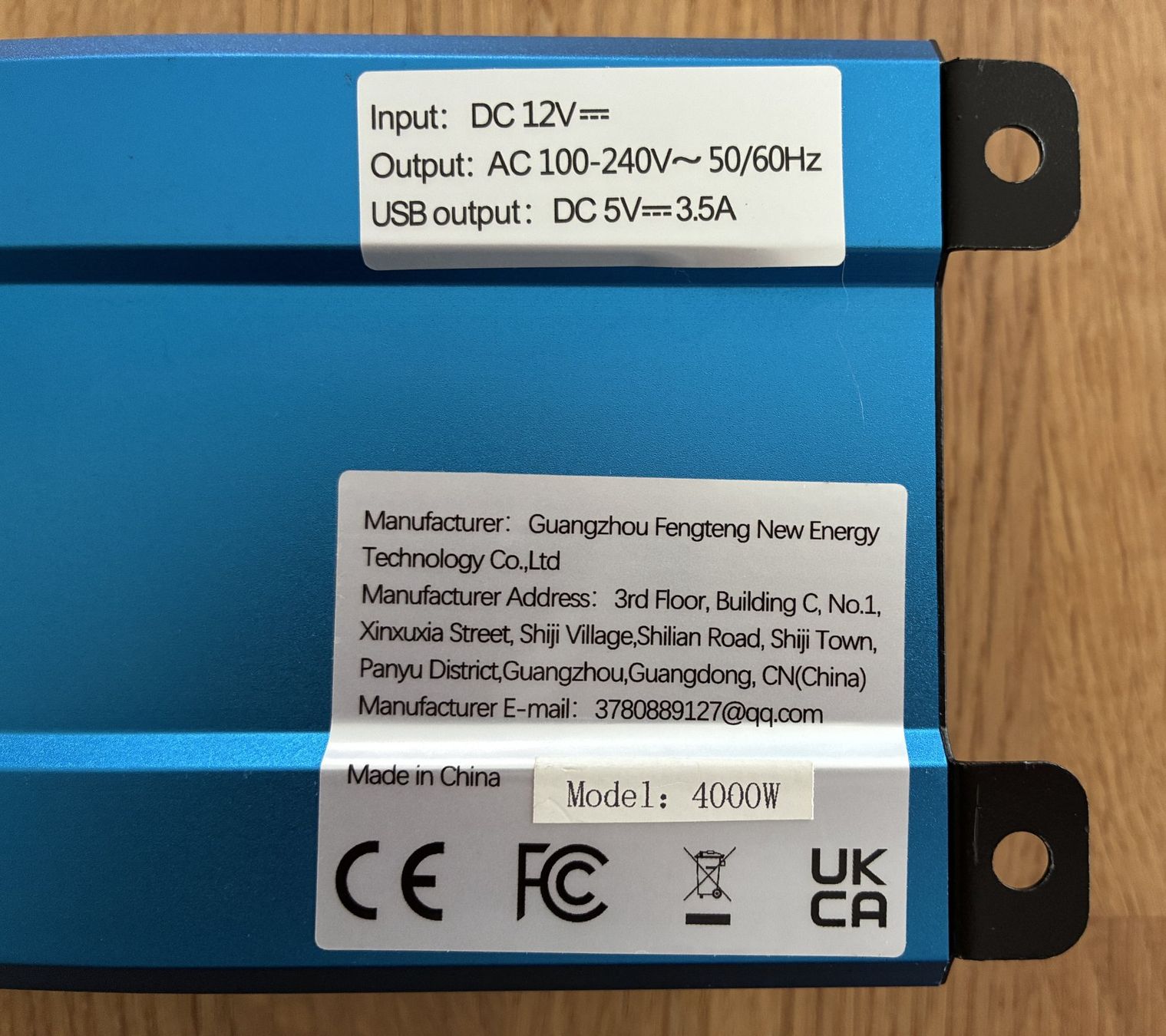 Inverter: Power Inverter 4000W 12V neu – Nuovo e nell'imballaggio originale da Allschwil venduto da fgvsandweg 3