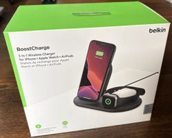 Belkin BoostCharge 3-in-1 Wireless Charger - Neu! 