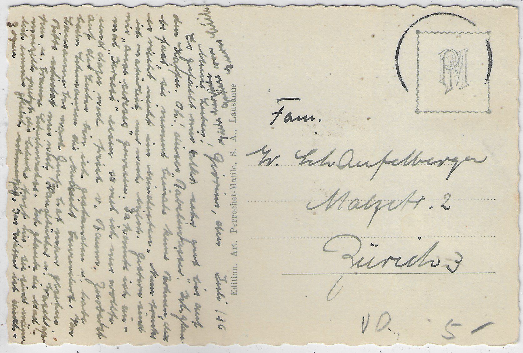 Cartoline postali: Givrins - Vue generale – Usato da Ettingen venduto da Kartenplanet 1
